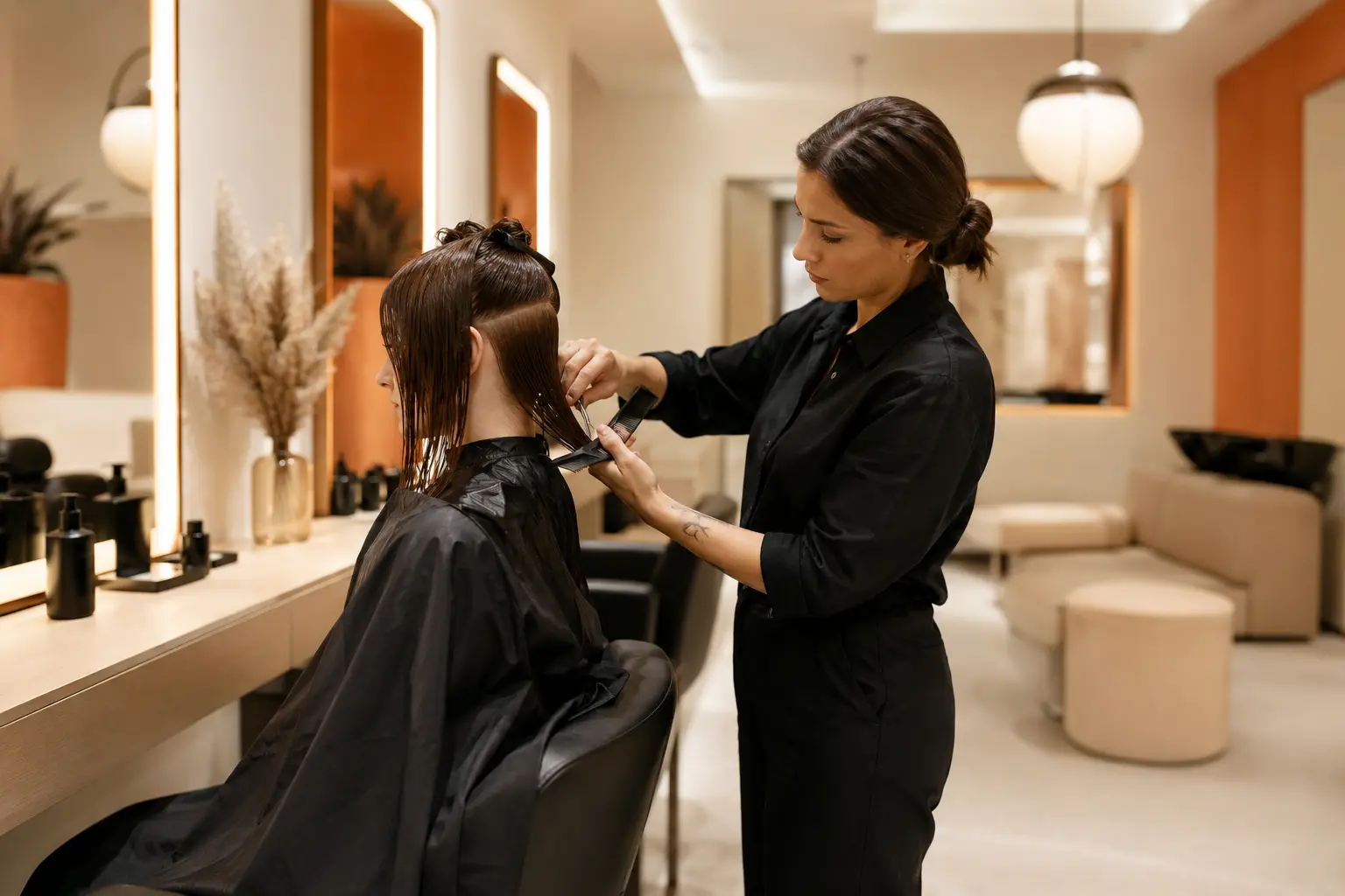 Site internet pour salon de coiffure