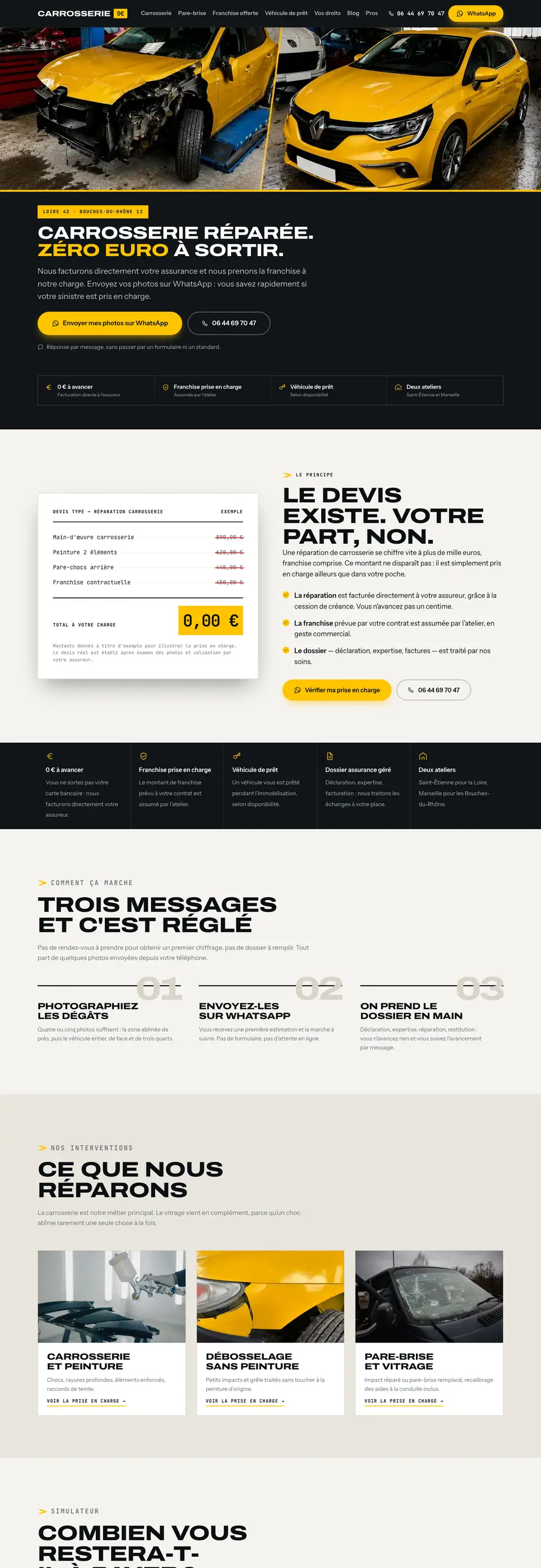 Site de Carrosserie 0€