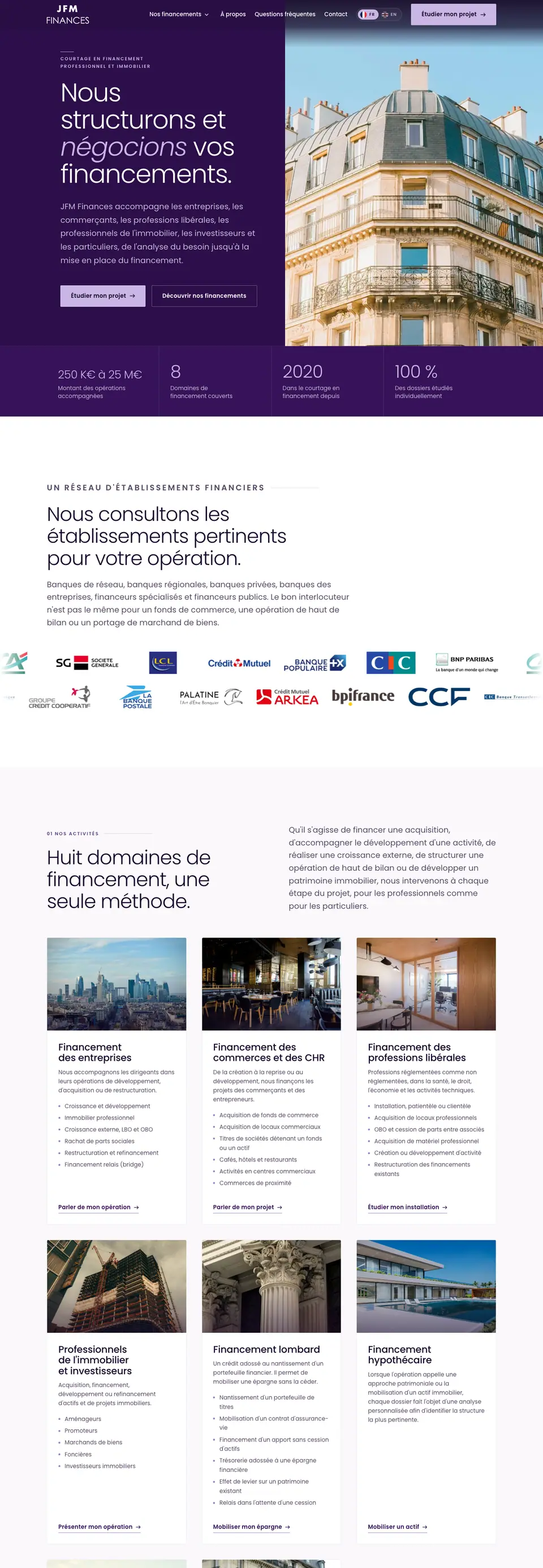 Site de JFM Finances