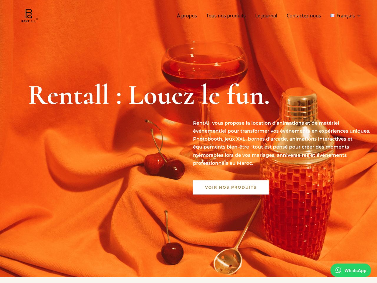 Site créé pour Rentall